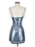 Emerald Sundae 100% Nylon Metallic Silver Cocktail Dress Size XS - photo 2