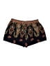 Bebop 100% Polyester Paisley Black Shorts Size L - photo 2