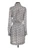 BCBGeneration 100% Polyester Print Gray Casual Dress Size S - photo 2
