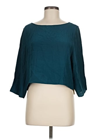 In God We Trust 3/4 Sleeve Silk Top (view 1)