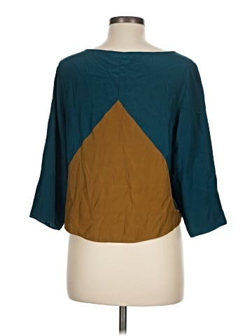 In God We Trust 3/4 Sleeve Silk Top (view 2)
