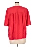 Hinge Red Short Sleeve Blouse Size L - photo 2