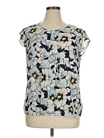 Ann Taylor Factory Short Sleeve Blouse (view 1)