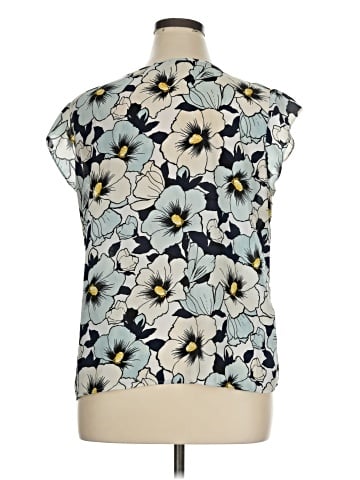 Ann Taylor Factory Short Sleeve Blouse (view 2)