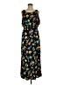 Merona Floral Black Casual Dress Size L - photo 1