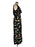 Merona Floral Black Casual Dress Size L - photo 4