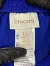 Chico's 100% Polyester Color Block Blue Track Pants Size M - photo 7