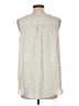 Apt. 9 100% Polyester Ivory Sleeveless Blouse Size L - photo 2