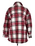 Bagatelle Plaid Red Coat Size M - photo 2