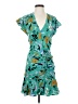 Veronica Beard 100% Polyester Tropical Teal Cocktail Dress Size 2 - photo 1
