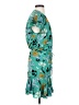 Veronica Beard 100% Polyester Tropical Teal Cocktail Dress Size 2 - photo 4