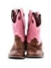 Old West 100% Leather Pink Boots Size 6 1/2 (youth, wide) - photo 2