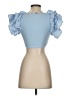 Zara Blue Short Sleeve Top Size S - photo 2