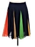 HD in Paris 100% Polyester Color Block Blue Casual Skirt Size 6 - photo 1