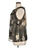 CAbi 100% Polyester Black Sleeveless Blouse Size XL - photo 5