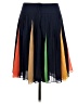 HD in Paris 100% Polyester Color Block Blue Casual Skirt Size 6 - photo 2