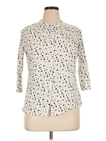 Boden 3/4 Sleeve Button-Down Shirt (view 1)