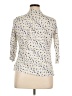 Boden Polka Dots Ivory 3/4 Sleeve Button-Down Shirt Size 14 - photo 2