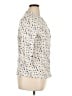 Boden Polka Dots Ivory 3/4 Sleeve Button-Down Shirt Size 14 - photo 4