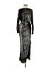 Jonathan Simkhai Metallic Silver Cocktail Dress Size 8 - photo 1
