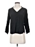 Amanda Uprichard 100% Silk Black 3/4 Sleeve Top Size S - photo 1