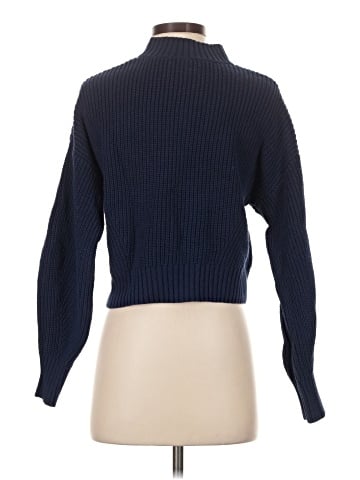 Aqua Turtleneck Sweater (view 2)