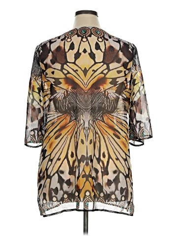 Midnight Velvet 3/4 Sleeve Blouse (view 2)