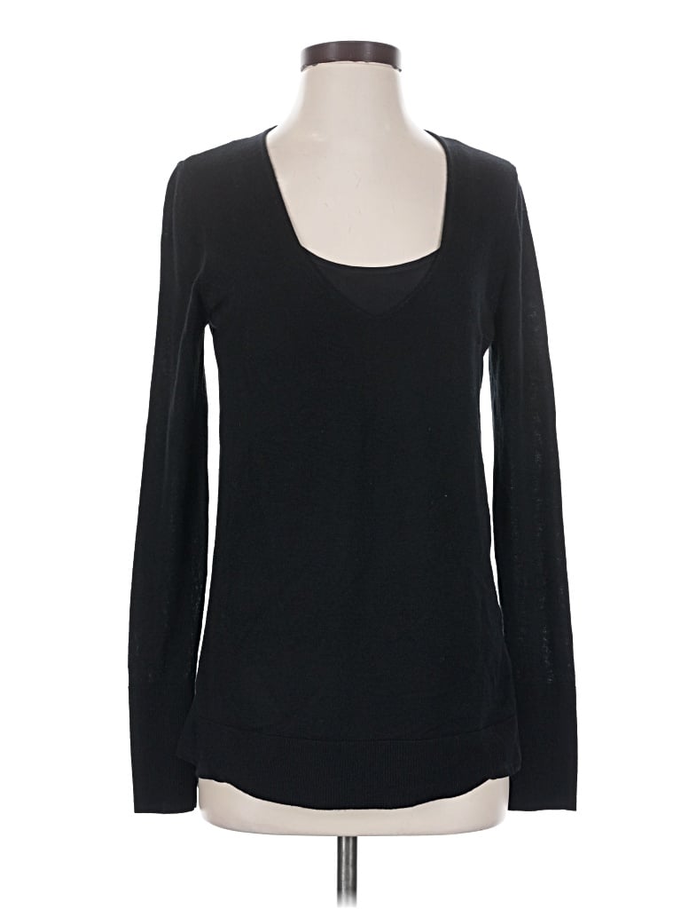 Pre-owned Tahari Wool Sweater In Black