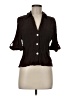 Zara Brown 3/4 Sleeve Button-Down Shirt Size M - photo 1