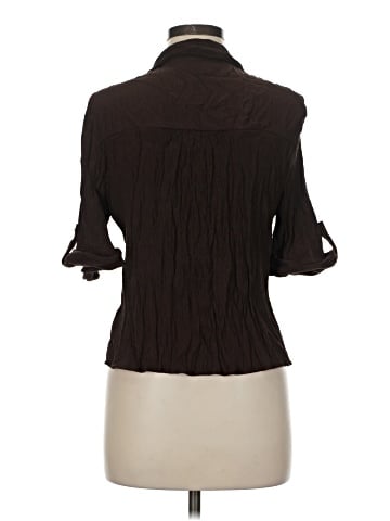 Zara 3/4 Sleeve Button-Down Shirt (view 2)