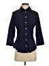 J.Crew Blue 3/4 Sleeve Button-Down Shirt Size S - photo 1