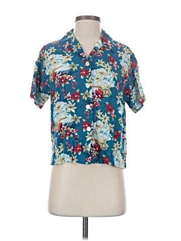 Basic Editions Short Sleeve Blouse (view 1)