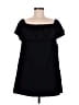 Lulus Solid Black Casual Dress Size M - photo 1