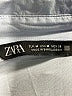Zara 100% Cotton Solid Blue Long Sleeve Button-Down Shirt Size M - photo 7