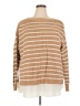 Ann Taylor LOFT Stripes Tan Pullover Sweater Size XXL - photo 1