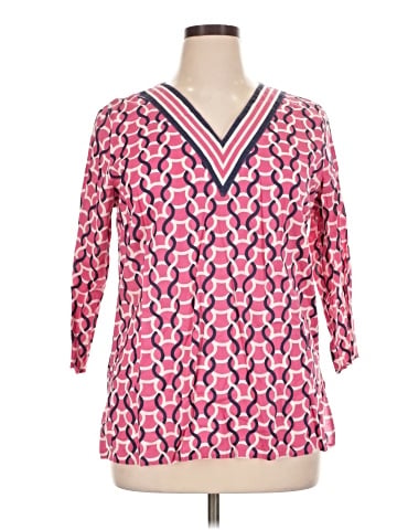 Caribbean Joe 3/4 Sleeve Blouse (view 1)