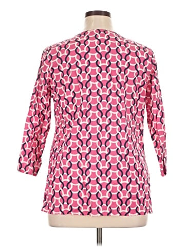 Caribbean Joe 3/4 Sleeve Blouse (view 2)