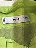 MNG 100% Viscose Green Long Sleeve Blouse Size M - photo 6