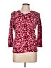Talbots Red 3/4 Sleeve Blouse Size L - photo 1