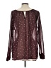 Old Navy Burgundy Long Sleeve Blouse Size L - photo 2