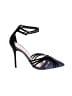 J.Crew Stripes Blue Heels Size 8 - photo 1