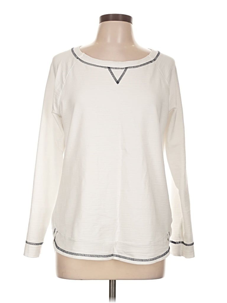Pre-owned T By Talbots Sweatshirt In Ivory