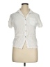Sim & Sam 100% Rayon Ivory Short Sleeve Blouse Size XL - photo 1