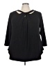 Ruby Rd. Black 3/4 Sleeve Blouse Size 3X - photo 1