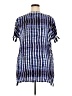 Bindya Blue Short Sleeve Blouse Size M - photo 2