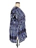 Bindya Blue Short Sleeve Blouse Size M - photo 4