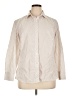 Calvin Klein 100% Cotton Stripes Ivory Long Sleeve Button-Down Shirt Size 14 - photo 1