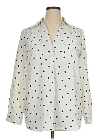 Ann Taylor Long Sleeve Blouse (view 1)