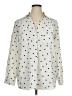 Ann Taylor 100% Polyester Polka Dots Ivory Long Sleeve Blouse Size XL - photo 1