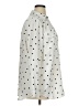 Ann Taylor 100% Polyester Polka Dots Ivory Long Sleeve Blouse Size XL - photo 4